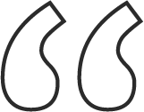 Graphic of a speech mark